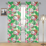 Coconut Pattern Print Design 01 Gauze Curtain