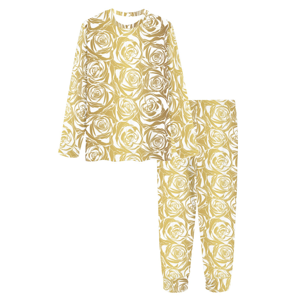 Rose Pattern Print Design 05 Women's All Over Print Pajama Set