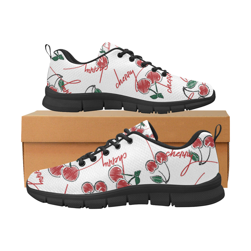 Hand drawn cherry pattern Men's Sneaker Shoes
