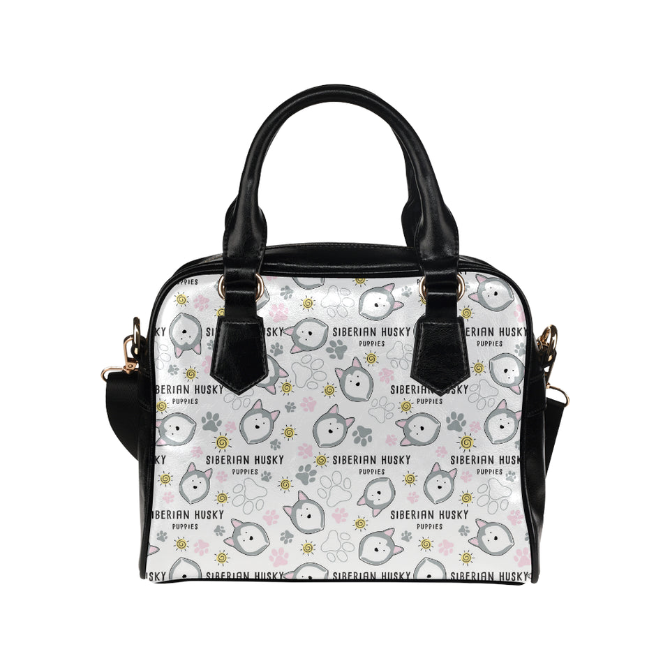 Siberian Husky design pattern Shoulder Handbag