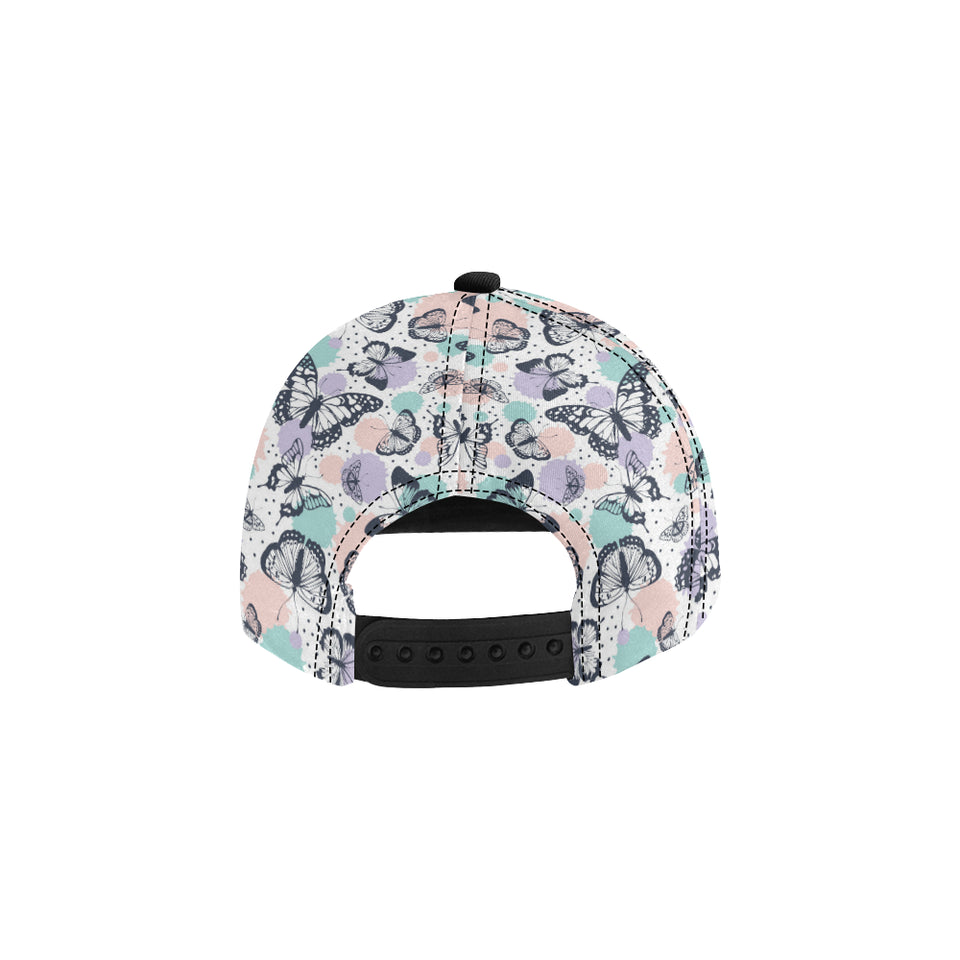 Butterfly pattern All Over Print Snapback Cap