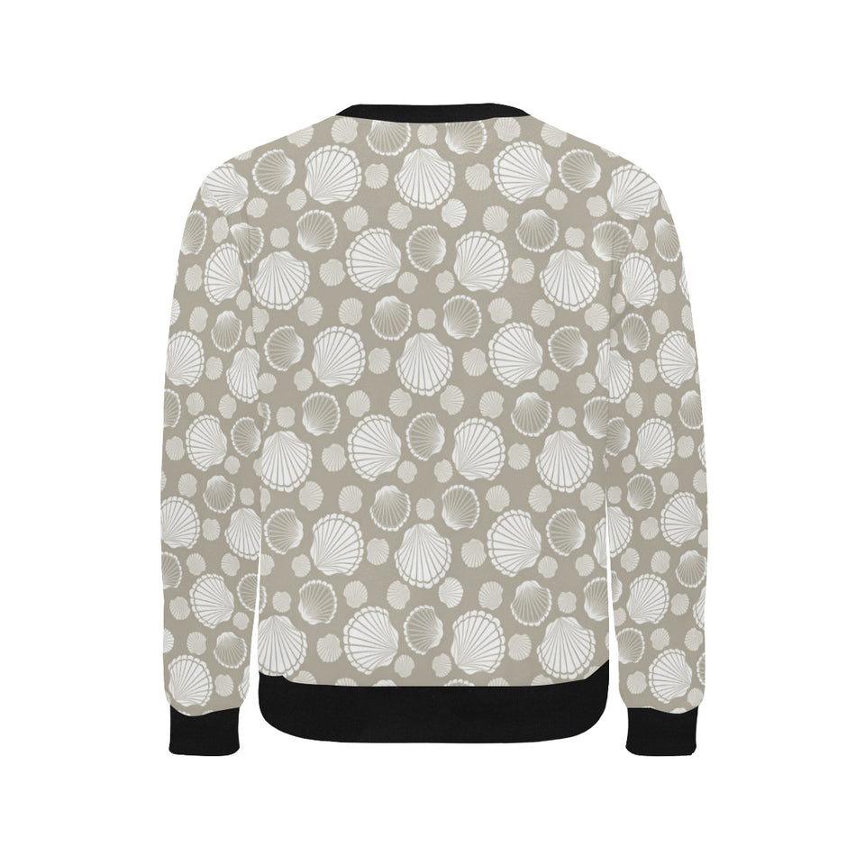 Scallop shell pattern Men's Crew Neck Sweatshirt