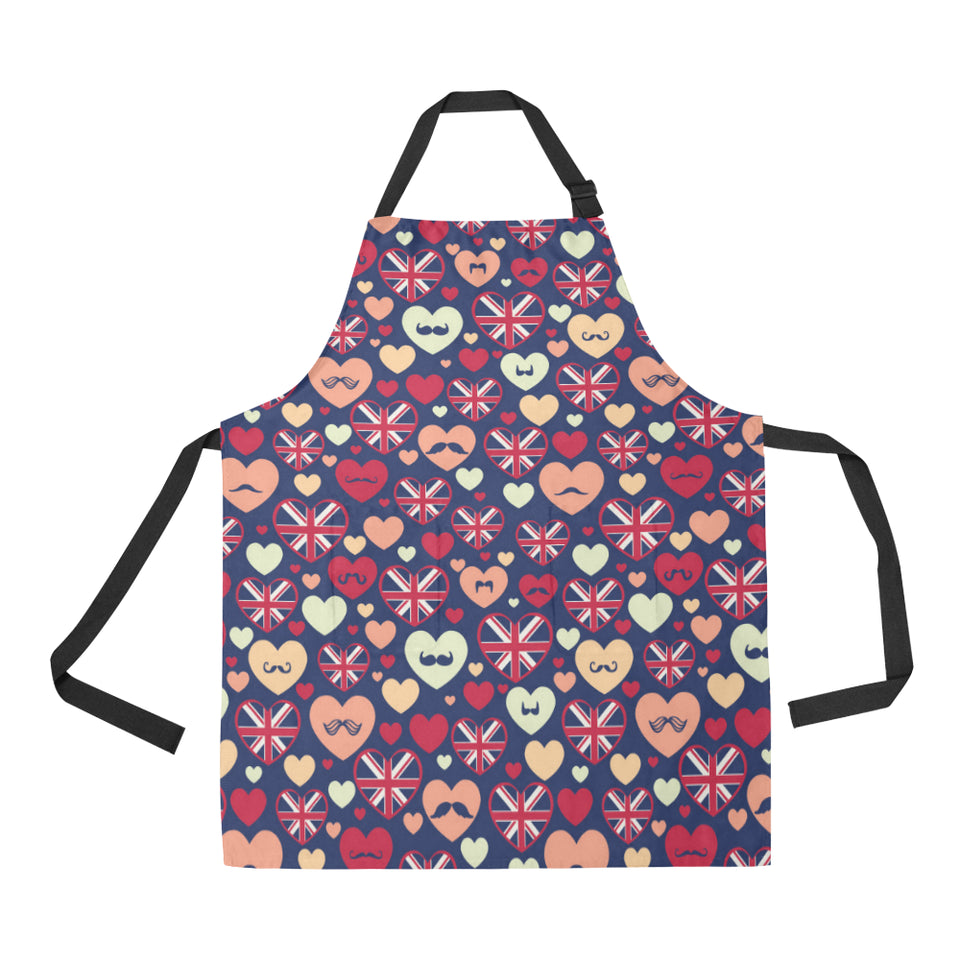 British Pattern Print Design 02 All Over Print Adjustable Apron