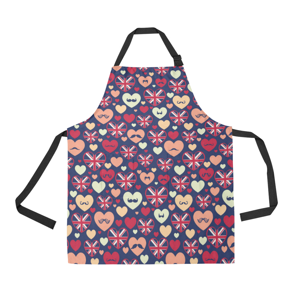 British Pattern Print Design 02 All Over Print Adjustable Apron