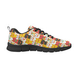 Colorful Maneki neko cat pattern Women's Sneaker Shoes