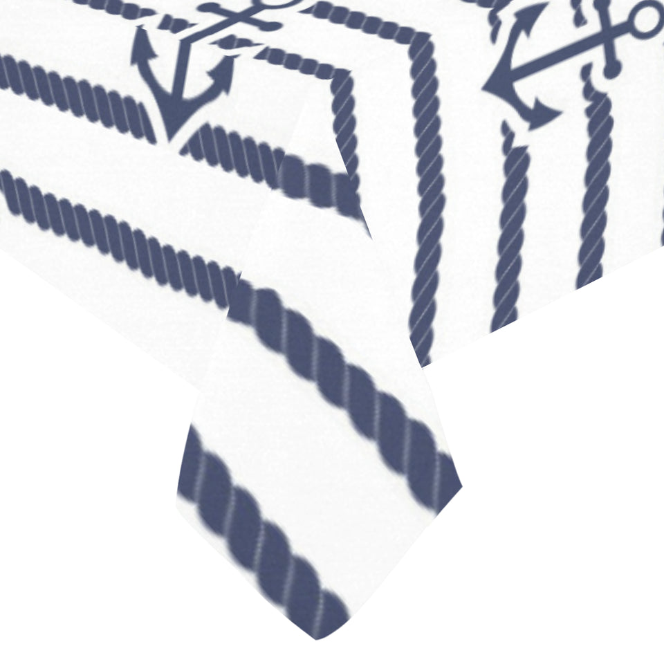 Anchor rope nautical pattern Tablecloth