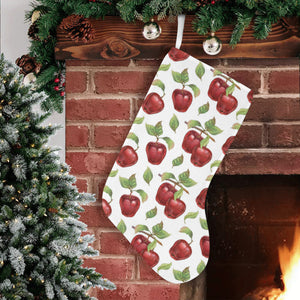 Red apples pattern Christmas Stocking