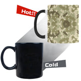Light Green camouflage pattern Morphing Mug Heat Changing Mug