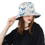 blue butterfly pattern Unisex Bucket Hat