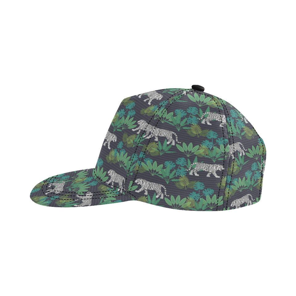 white bengal tigers tropical plant All Over Print Snapback Cap