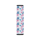 Hummingbird Pattern Print Design 02 Car Seat Belt Cover