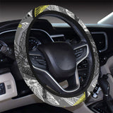 Hand drawn dragonfly pattern Car Steering Wheel Cover