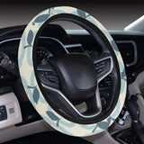 apples leaves pattern Car Steering Wheel Cover