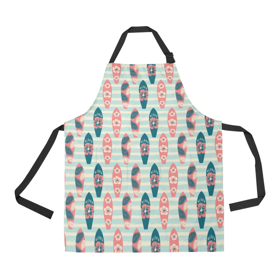 Surfboard Pattern Print Design 02 All Over Print Adjustable Apron