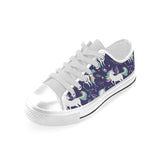 Hand drawn cute unicorn star planet Men's Low Top Shoes White