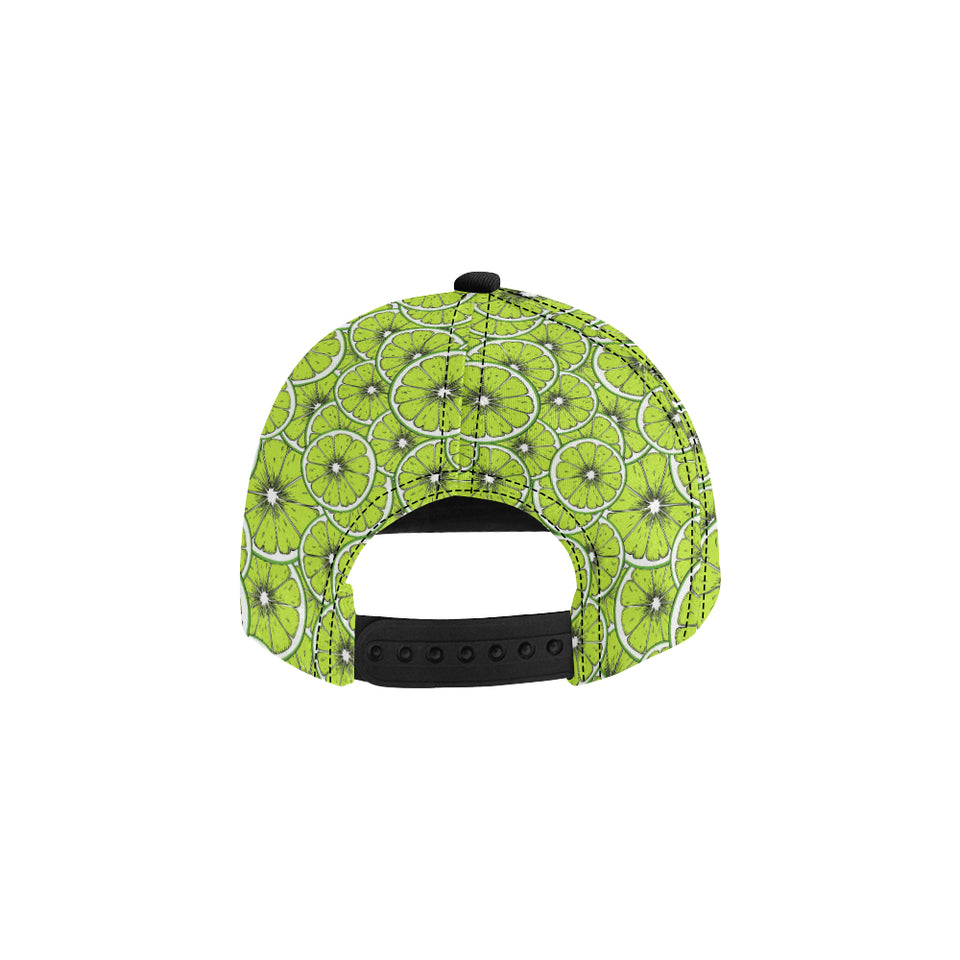 Slices of Lime design pattern All Over Print Snapback Cap