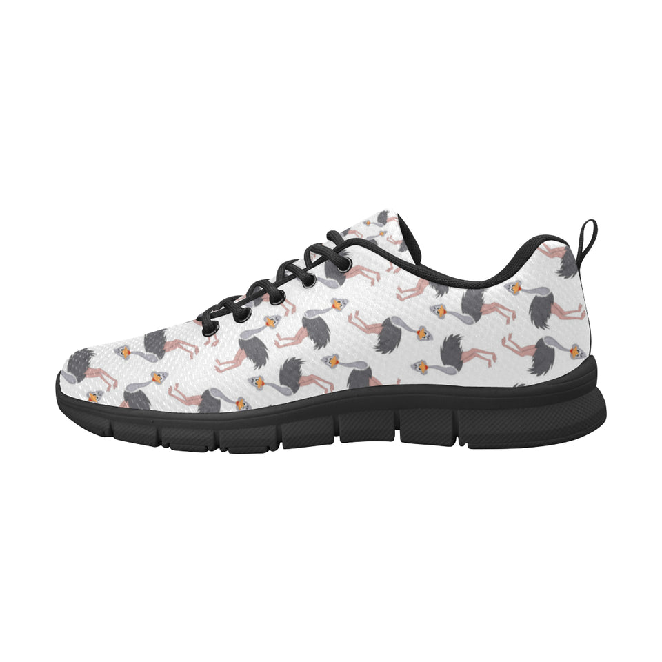 Ostrich Pattern Print Design 02 Women's Sneaker Shoes