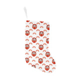 Daruma japanese wooden doll design pattern Christmas Stocking