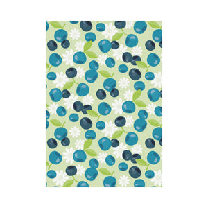 blueberry flower pattern House Flag Garden Flag