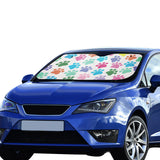 Dog Paws Pattern Print Design 01 Car Sun Shade