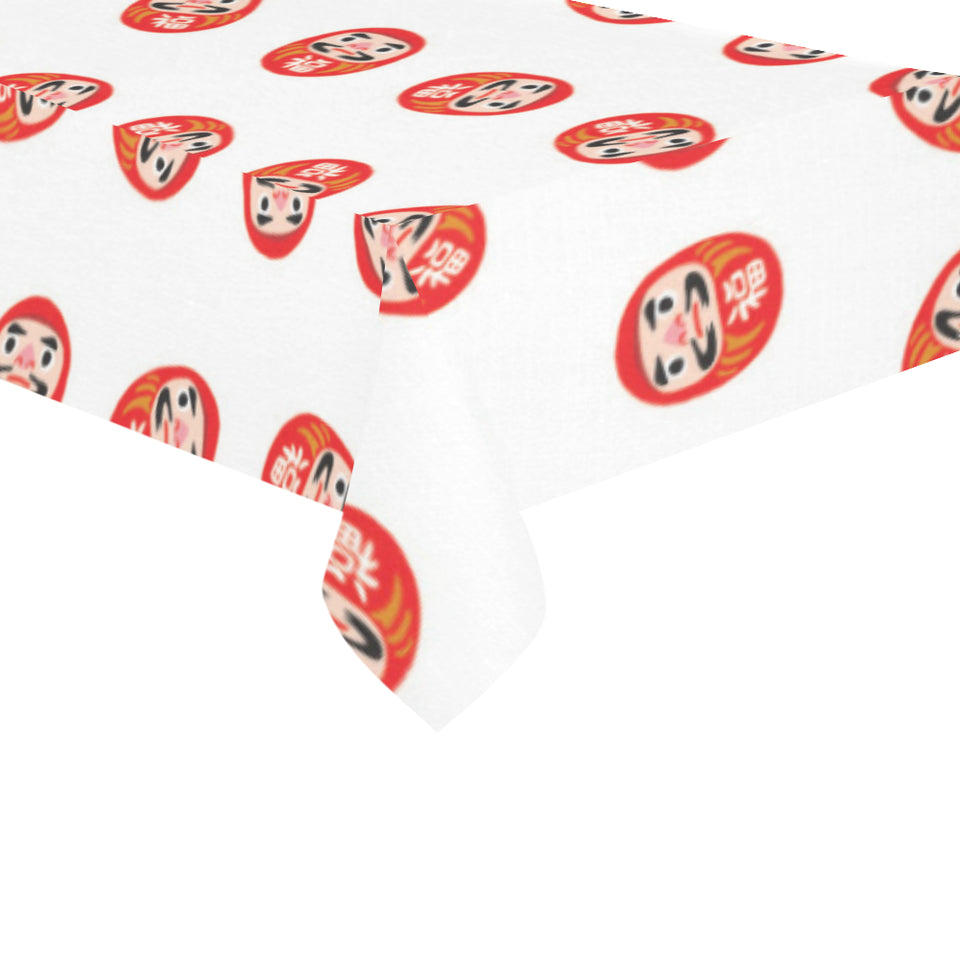 Daruma japanese wooden doll pattern Tablecloth