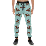 Horses running horses rider pattern Unisex Casual Sweatpants