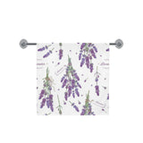 lavender flower design pattern Bath Towel