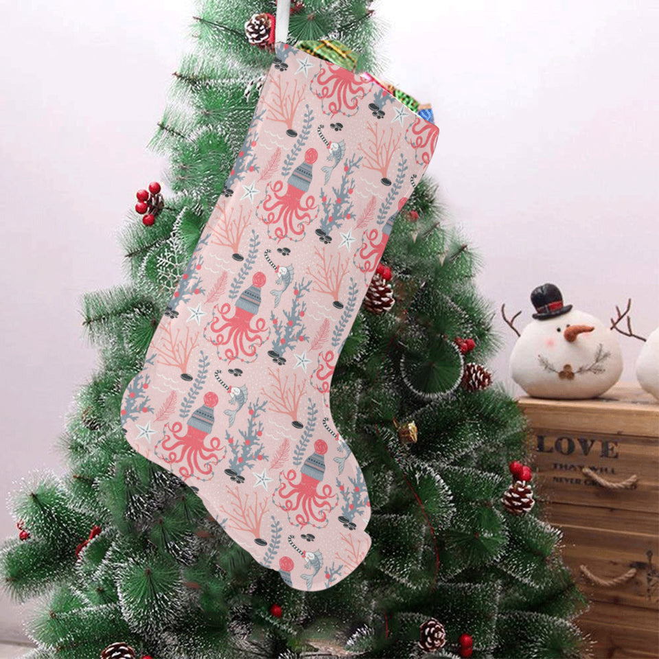 Octopus winter hat garland Fish candy Seaweed Cora Christmas Stocking
