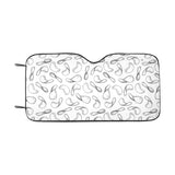 Potato Chips Pattern Print Design 04 Car Sun Shade