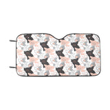 Pig Pattern Print Design 05 Car Sun Shade
