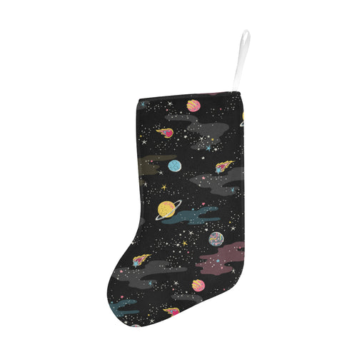 space pattern Christmas Stocking