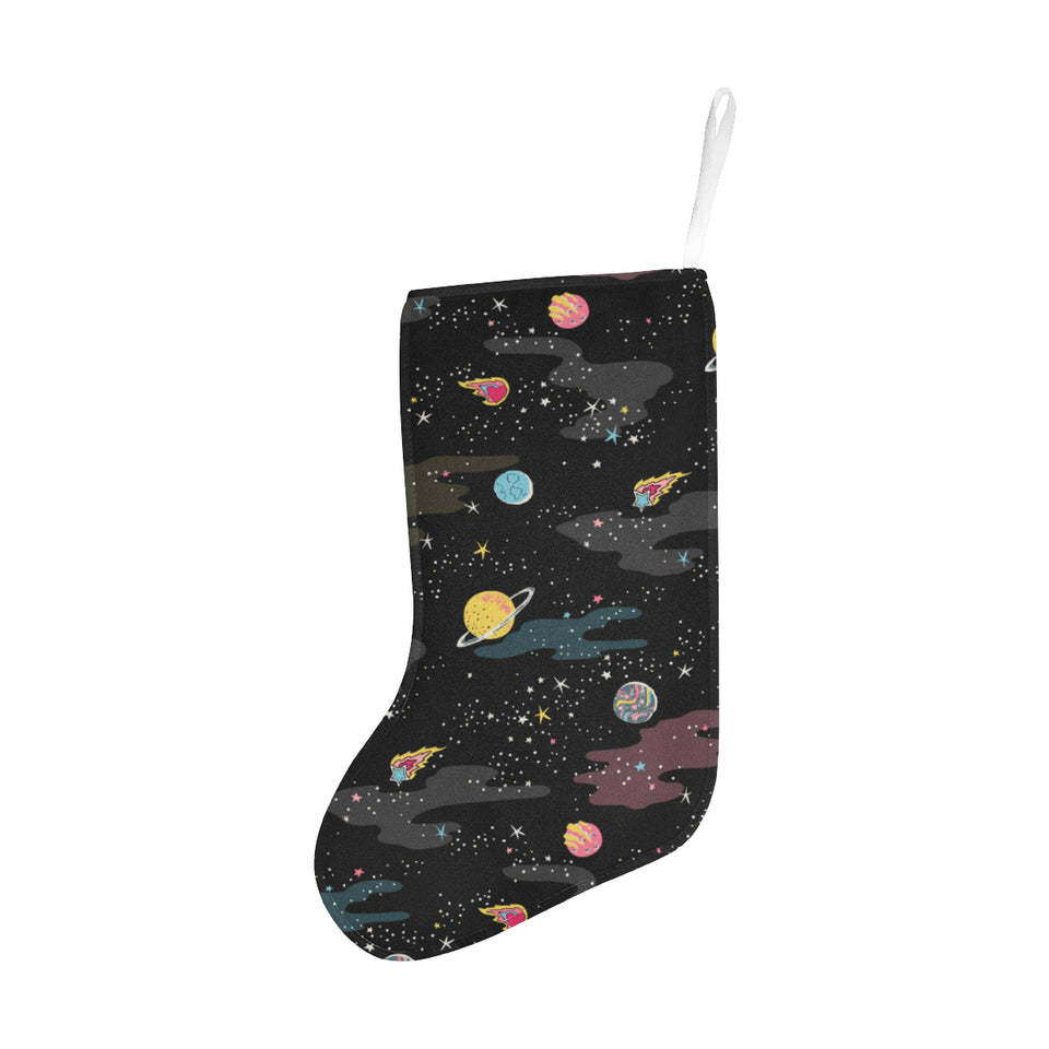 space pattern Christmas Stocking