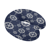 nautical steering wheel design pattern U-Shaped Travel Neck Pillow