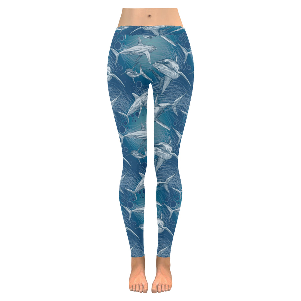 Shark hand drawn Women's Legging Fulfilled In US