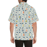 apples leaves pattern Men's All Over Print Hawaiian Shirt