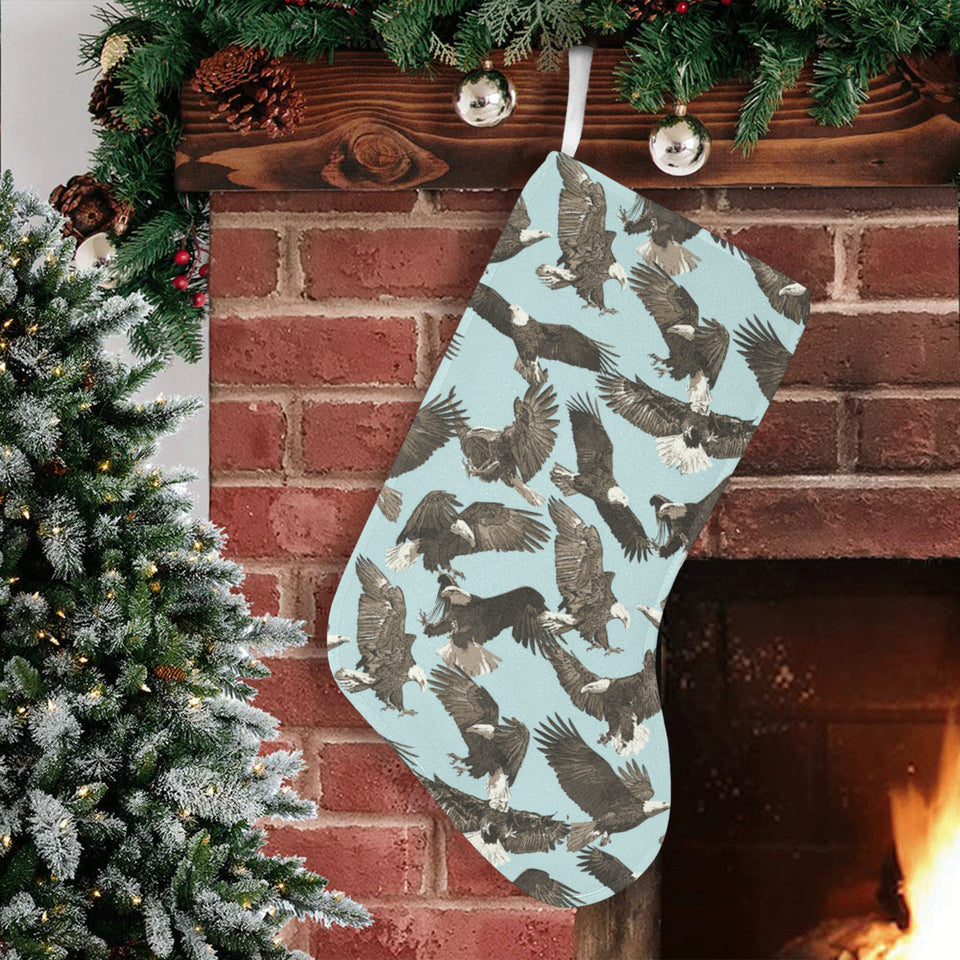 Eagle Pattern Print Design 01 Christmas Stocking