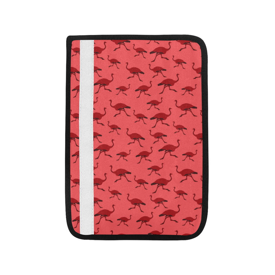 Ostrich Pattern Print Design 03 Car Seat Belt Cover