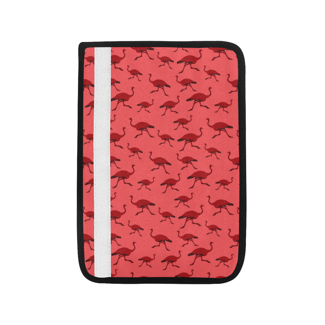Ostrich Pattern Print Design 03 Car Seat Belt Cover
