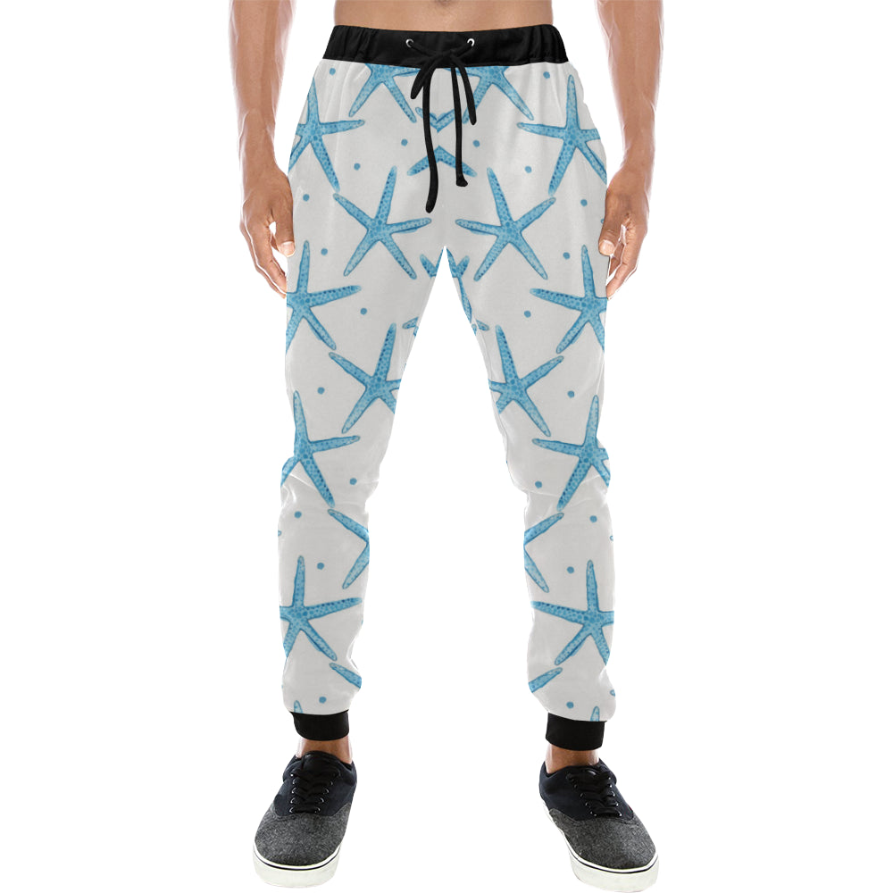 Watercolor starfish pattern Unisex Casual Sweatpants