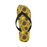 Sunflower pattern Unisex Flip Flops