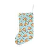 Hand drawn pizza blue background Christmas Stocking