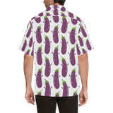 Eggplant Pattern Print Design 01 Men's All Over Print Hawaiian Shirt (Model T58)