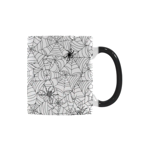 Spider web cobweb pattern Morphing Mug Heat Changing Mug