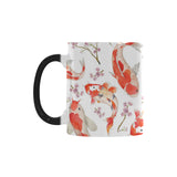 Watercolor fancy carp pattern Morphing Mug Heat Changing Mug