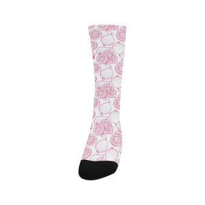 Sketch guava pattern Crew Socks