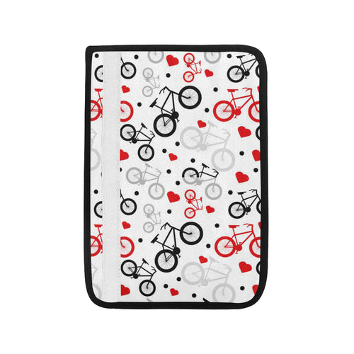 Bicycle Pattern Print Design 04 Car Seat Belt Cover