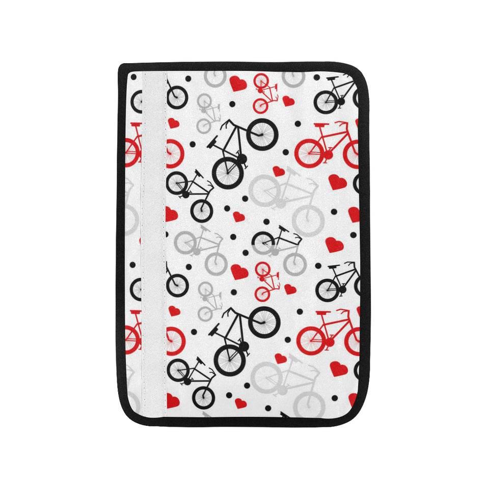 Bicycle Pattern Print Design 04 Car Seat Belt Cover