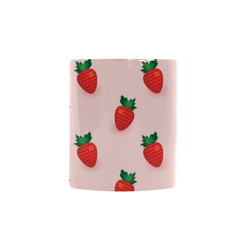 Strawberry beautiful pattern Morphing Mug Heat Changing Mug