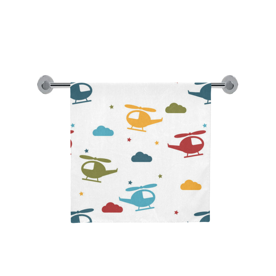 Colorful helicopter pattern Bath Towel
