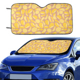 Potato Chips Pattern Print Design 01 Car Sun Shade